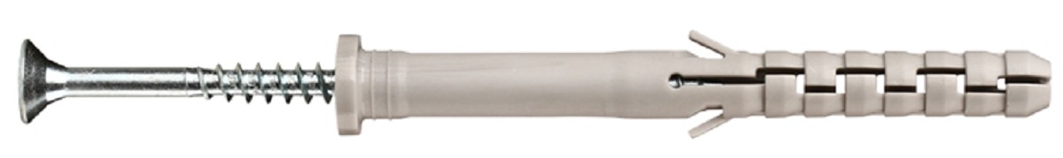 Дюбель гвоздевой с цилиндрической манжетой ЕВРОПАРТНЕР PNDS LK 8x120 (150 шт.) с шурупом 86880