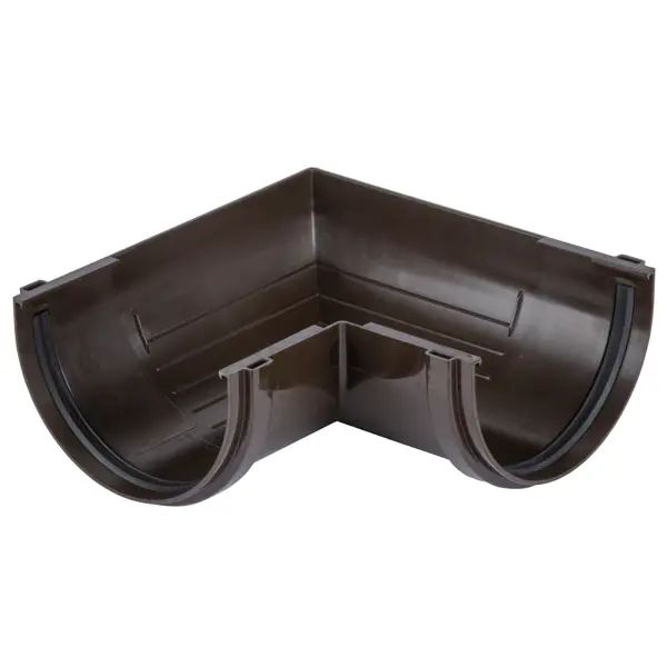 Угол желоба DÖCKE 120 мм 90 градусов коричневый