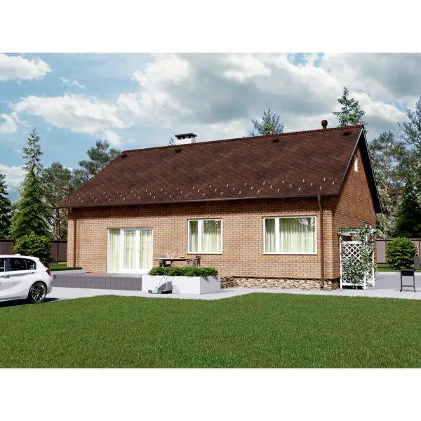 Труба водосточная DÖCKE 80 мм 3 м коричневый - изображение 4