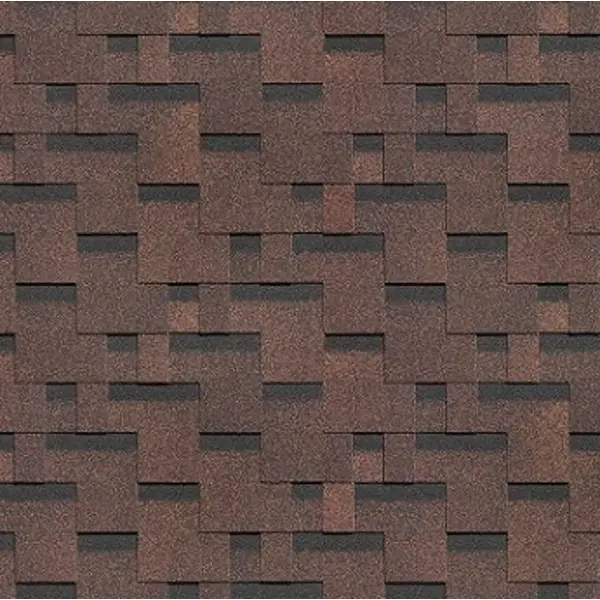 Гибкая черепица DÖCKE Pie Евразия лабиринт коричневый 3 м2