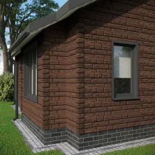 Сайдинг виниловый Döcke Rocky Сланец 1.8 м Кедровый Орех 0.51 м2 - изображение 10