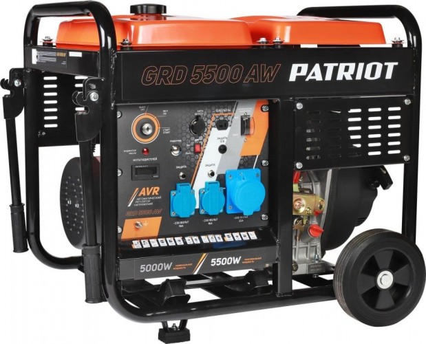 Электростанция дизельная с воздушным охлаждением PATRIOT GRD 5500AW 472702255
