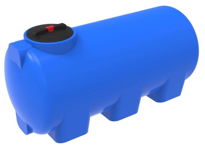 Емкость ЭКОПРОМ H 750 л., горизонтальная синий