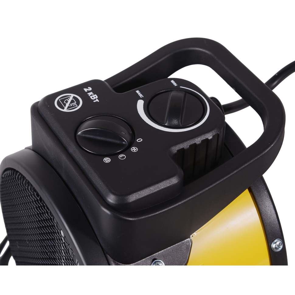 Тепловая электрическая пушка Eurolux ТЭПК-EU-2000K керамический нагревательный элемент, круглая - изображение 6