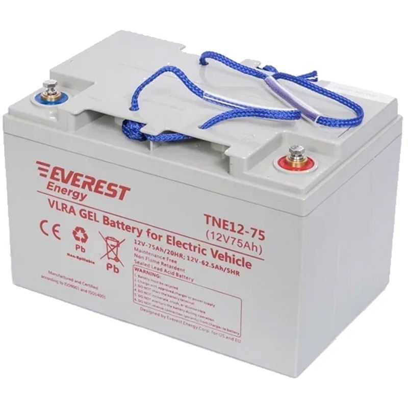 Тяговый аккумулятор Everest TNE 12-75 - изображение 2