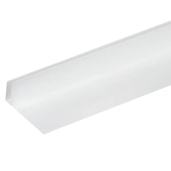 Профиль F-образный ПВХ РСП 55 мм Т8 10 мм цвет белый 3000 мм