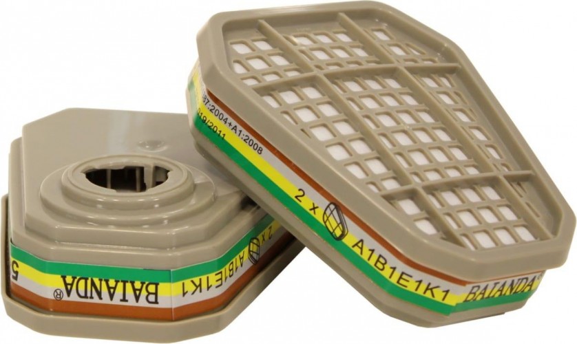 Фильтр для защиты от газов и паров BAIANDA 5811 A1B1E1K1, 2шт 5811B