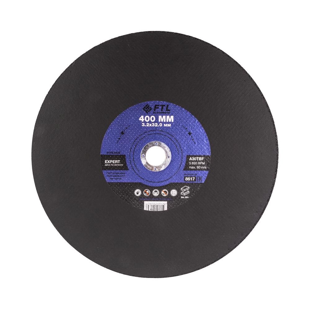 Круг отрезной по металлу FoxWeld FTL Expert 400 х 3,2 х 32,0 мм A30TBF, 10 шт