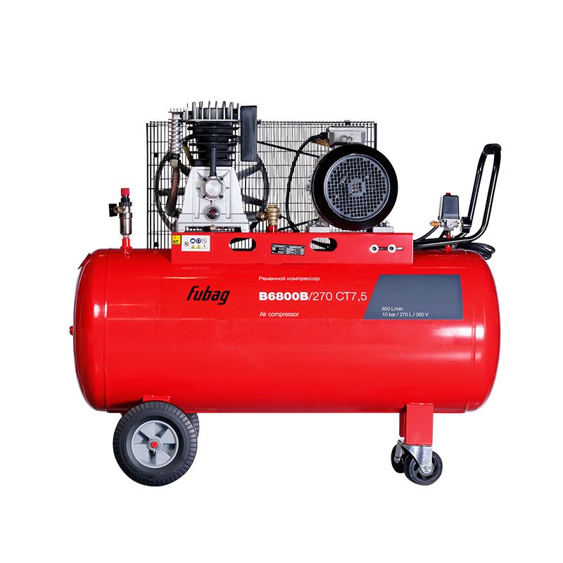 Передвижной компрессор Fubag B 6800B-270 CT 7,5 (поршневой)