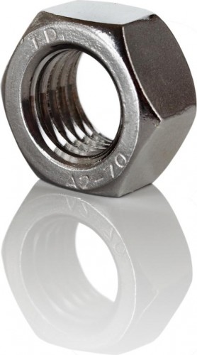 Гайка М 6 DIN934 шестигранная из нержавеющей стали А2 А2 934 М6/500