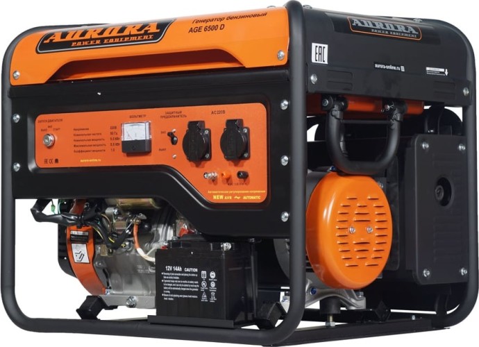 Генератор бензиновый AURORA AGE 6500 D электростартер 6773