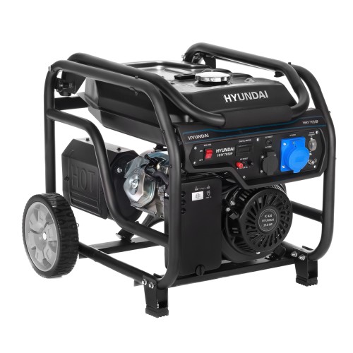 Генератор бензиновый HYUNDAI HHY  7050F с колесами HHY 7050F