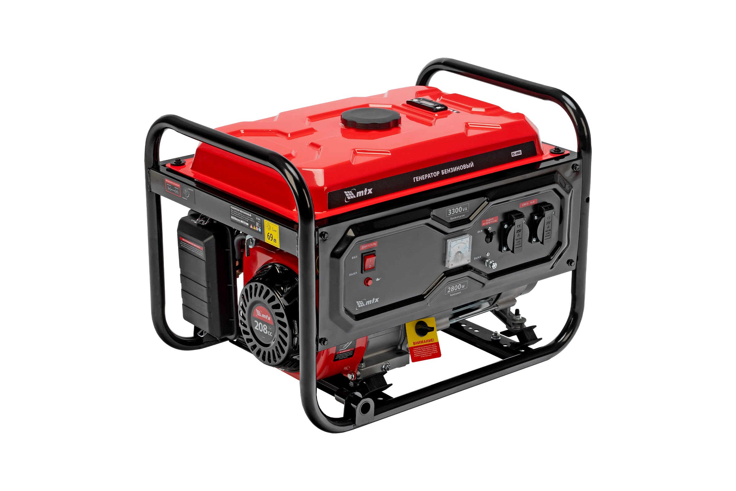 Генератор бензиновый MTX RS-4000, 3,3 кВт, 230В, ручной стартер 946115
