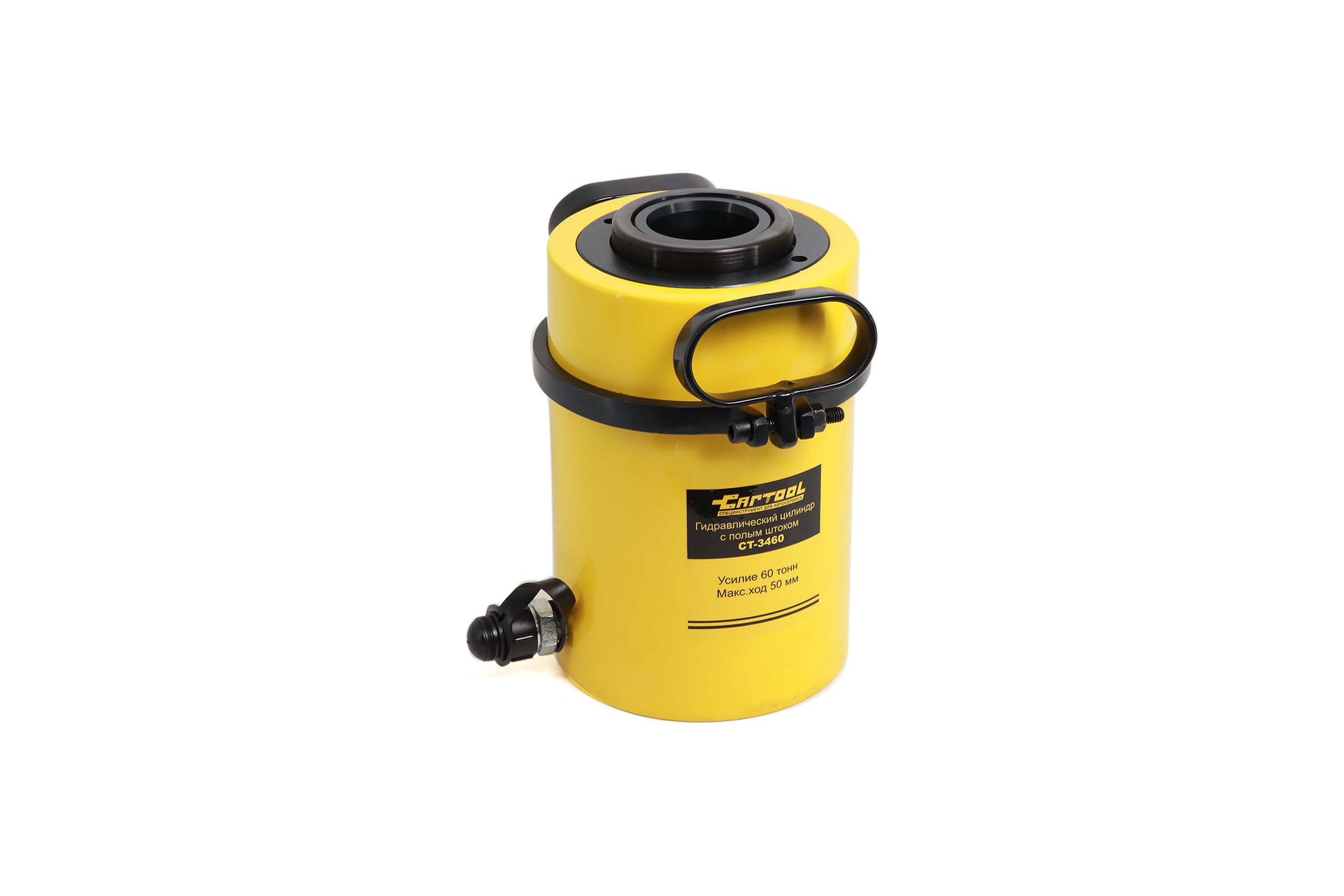 Гидравлический цилиндр Car-tool 60 т с полым штоком CT-3460