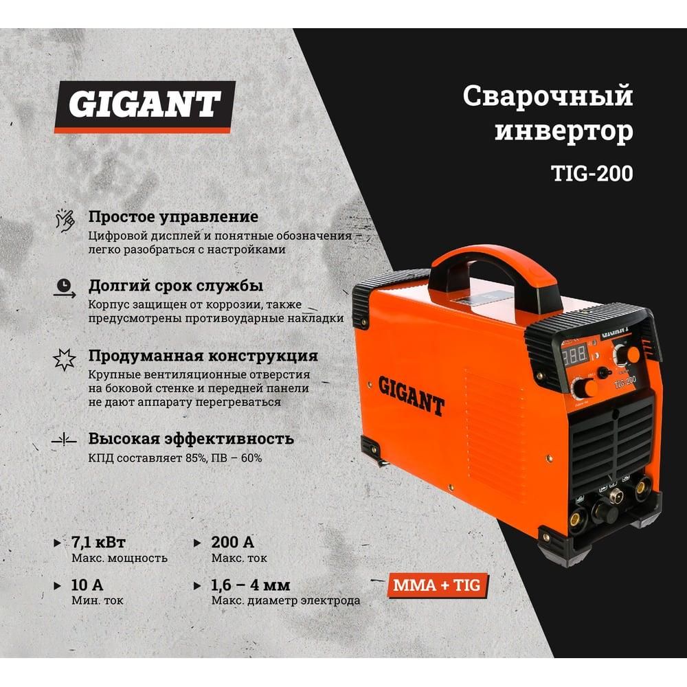Сварочный инвертор Gigant TIG-200 - изображение 17