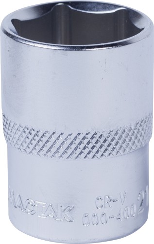 Головка шестигранная с посадкой 1/2" МАСТАК 000-40021 торцевая стандартная 21 мм