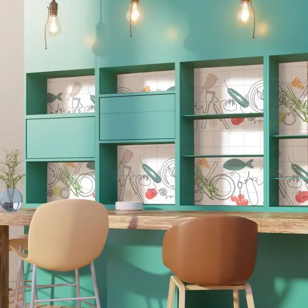 Листовая панель ПВХ GRACE Трапеза 955x480x0.3 мм 0.46 м2 - изображение 3