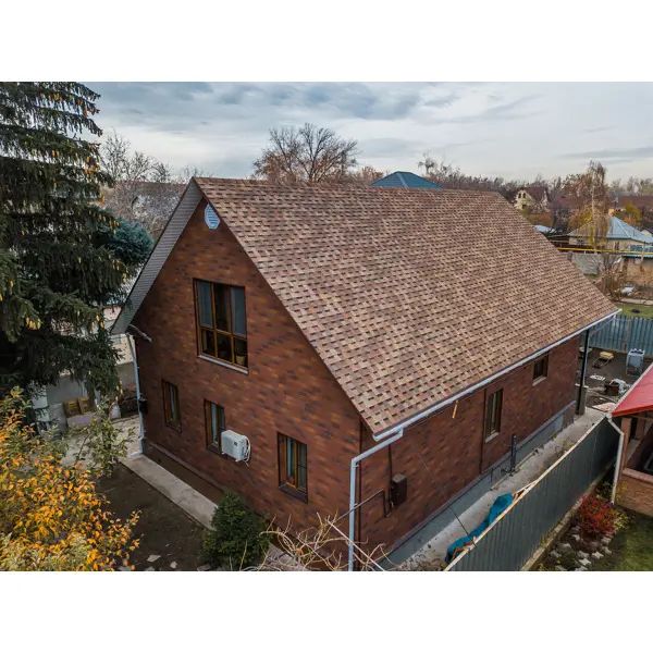 Фасадная плитка ТЕХНОНИКОЛЬ Hauberk 2.0 м2 терракотовый - изображение 4