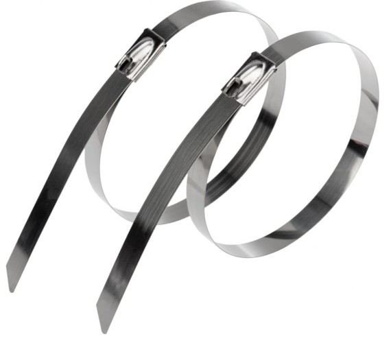 Хомут пластиковый REXANT стальной 250x4,6 мм упаковка10 шт. 07-0258-10