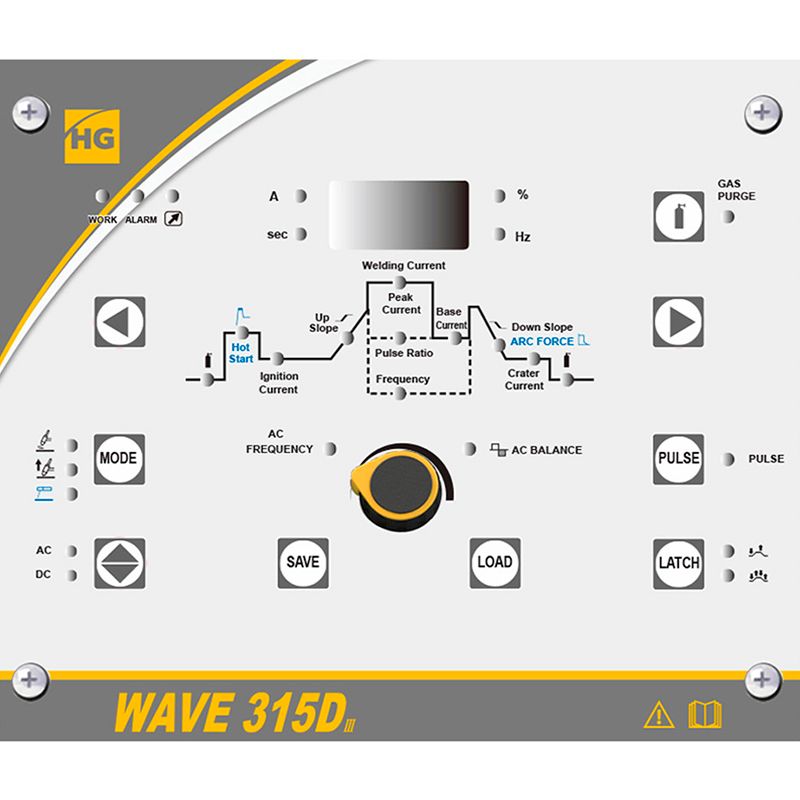 Аппарат аргонодуговой сварки Hugong WAVE 315D III AC/DC (без БО и тележки) - изображение 2