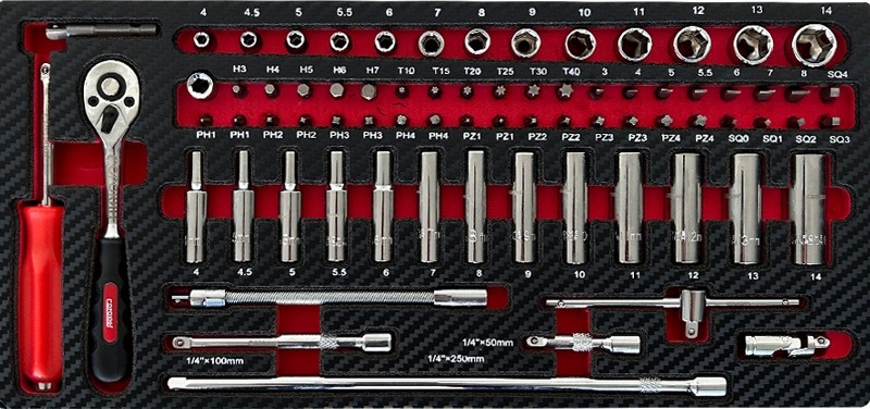 Инструмент в ложементе СОРОКИН 1.175 Standart 75 предметов