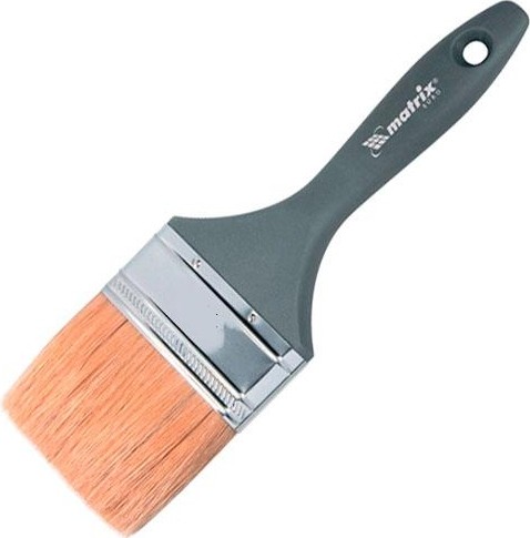 Кисть флейцевая MATRIX Евро 2" плоская, натуральная щетина, пластмассовая ручка 83063