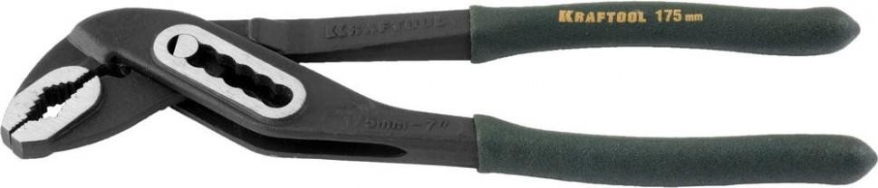 Клещи KRAFTOOL "PANZER" переставные cr-v, коробчатый шарнир, захват до 40м 22359-18