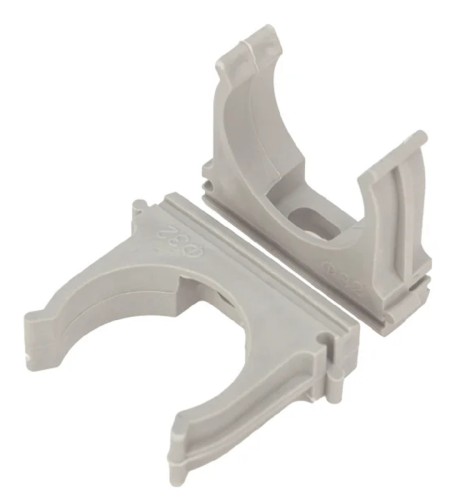 Клипса REXANT 28-0132-4 для трубы ø32мм серая (10 шт/уп)