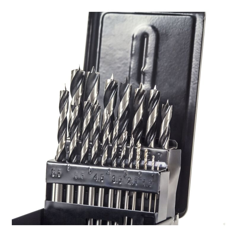 Набор сверл по дереву в металлическом кейсе KOLNER KDS 19W - изображение 2