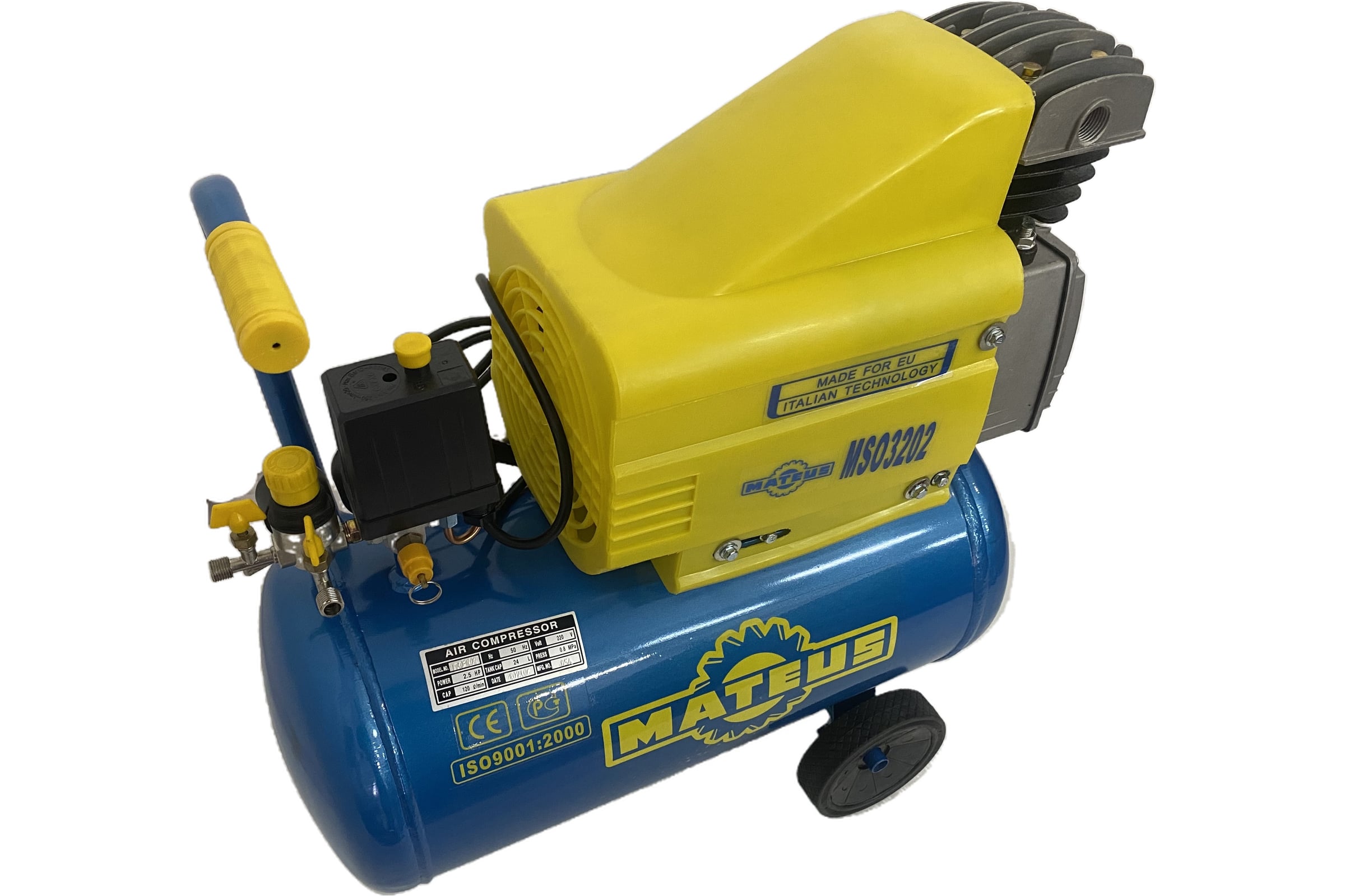 Компрессор MATEUS 2.5HP MS03202 - изображение 3