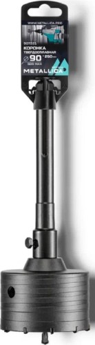 Коронка буровая SDS-max METALLICA Optima 90x250/110 мм твердосплавная H=50мм, M22,0х2,0 мм, с адаптером 907221