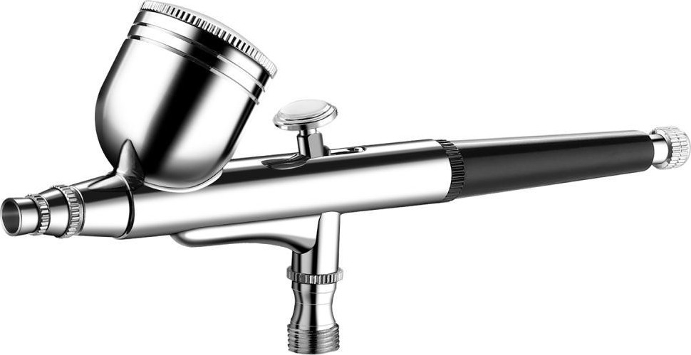 Краскопульт пневматический DEKO DKAB02-U (аэрограф) c верхним бачком 018-0924