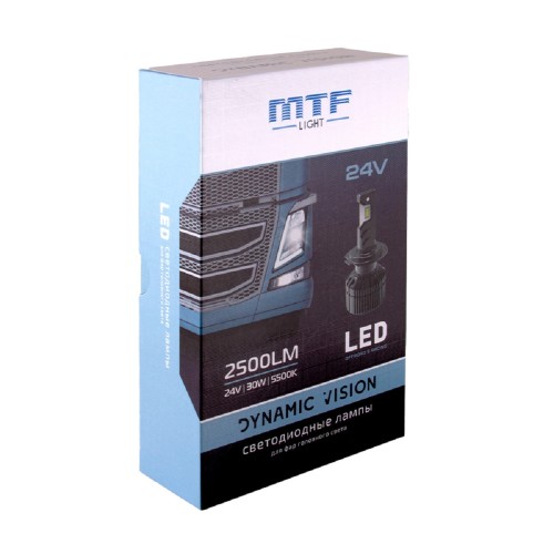 Лампа светодиодная MTF LIGHT DYNAMIC VISION LED, H11, 24V, 28W, 2500lm, 5500K кулер DV11K5-24