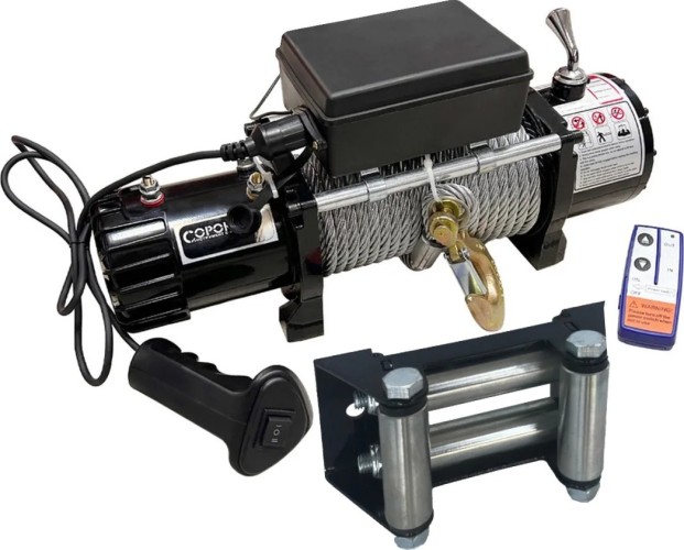 Лебедка автомобильная электрическая СОРОКИН 4.999 (9 т - 26 м), для эвакуаторов