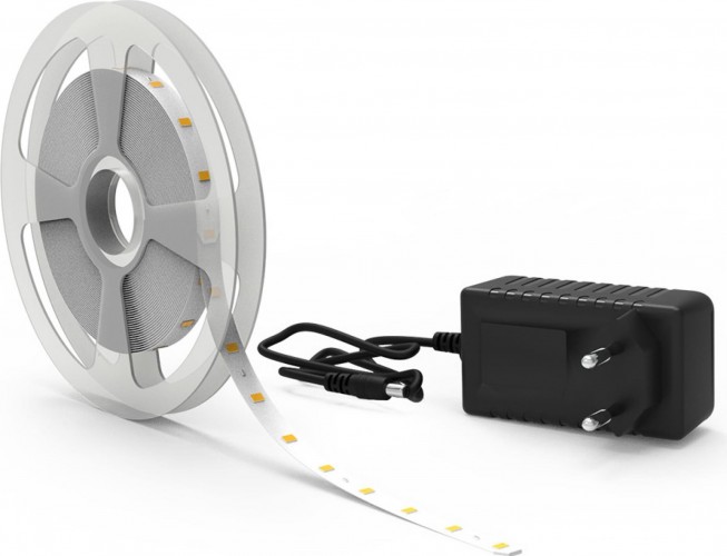 Лента светодиодная GAUSS BT013 basic в комплекте 12v 6w/m 600lm/m 3000k ip65 led