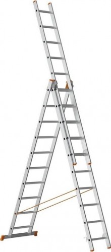 Лестница-стремянка трехсекционная Sarayli 3х10 PRO, усиленная 4310P