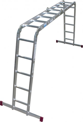 Лестница-трансформер KRAUSE CORDA 2х4+2х5 шарнирная, универсальная 085078