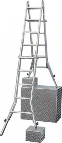 Лестница-трансформер KRAUSE STABILO  4х5 шарнирная, телескопическая, 4 удлинителя 133984