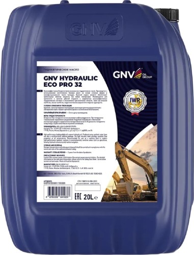 Масло гидравлическое GNV Hydraulic Eco Pro 32 20 л GHEP101523081111032020 - изображение 2