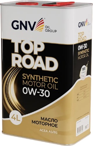 Масло моторное GNV Top Road 0W30 4 л (металл. канистра) GTR1012702010010030004