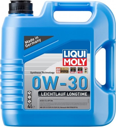 Масло моторное LIQUI MOLY SAE  0W30 Leichtlauf Longtime 4 л 39039 синтетическое 39039