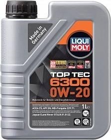 Масло моторное LIQUI MOLY SAE  0W20 Top Tec 6300  1 л 21216 синтетическое 21216