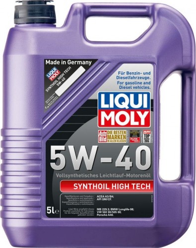 Масло моторное LIQUI MOLY SAE  5W40 Synthoil High Tech   5 л 1925/1856 синтетическое 1925