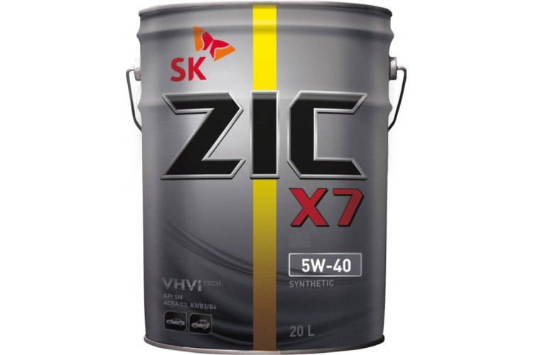 Масло моторное ZIC X7 5W40 20 л 192662