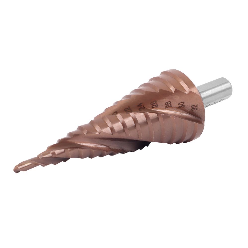 Ступенчатое сверло MESSER HSS CO 4-32Х15 с кобальтовым покрытием и тремя спиральными канавками