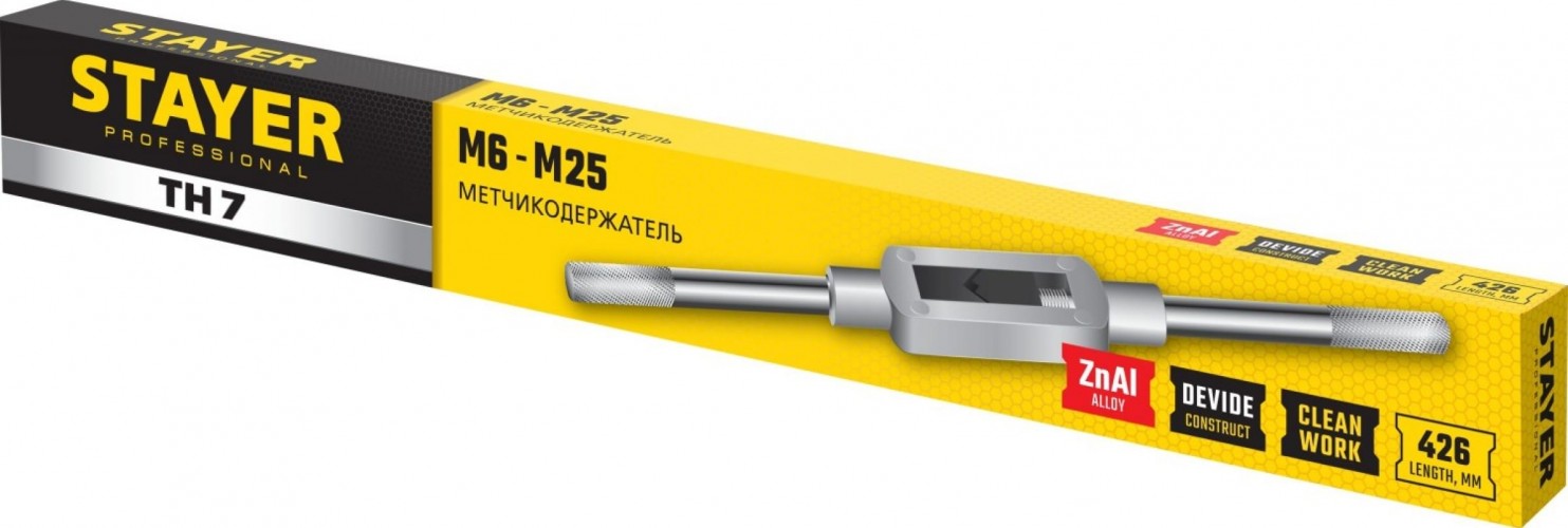 Метчикодержатель STAYER TH7 М6 l=415 мм 28035-7_z01 - изображение 2