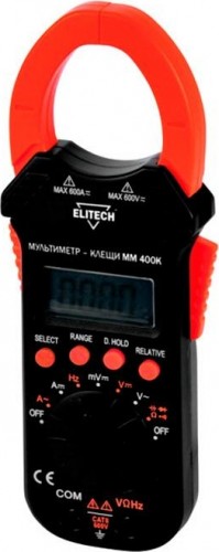 Мультиметр цифровой ELITECH ММ 400К Клещи 195068