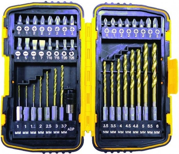 Набор бит Biber 84945 и сверл 40 пред. тов-160269