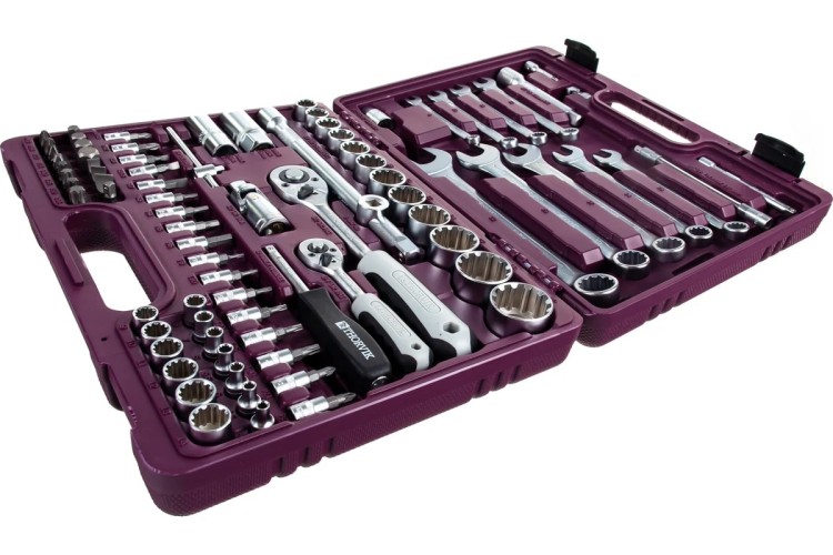 Набор инструментов THORVIK 1/4", 1/2"DR с головками торцевыми MultiProf, 82 п универсальный 052806