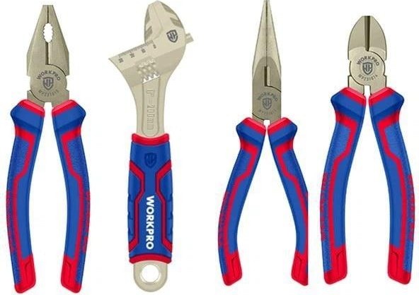 Набор шарнирно-губцевого инструмента WORKPRO WP201009 4шт.
